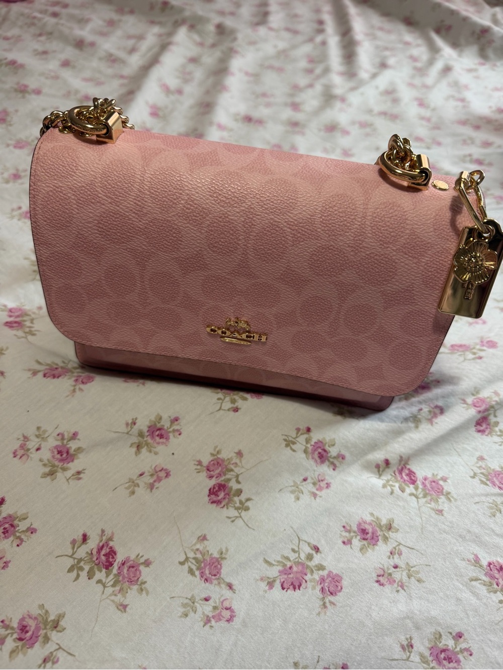 Coach pink powder klare bag